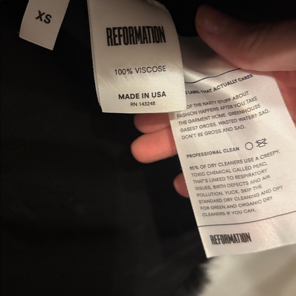 Reformation XS Teddy Jacket 100% Viscose - Picture 7 of 10